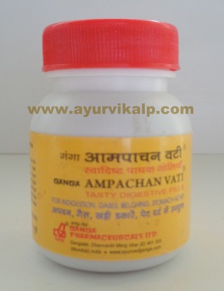 Ganga Pharmaceuticals, AMPACHAN VATI, 120 Pills, Indigestion, Gases